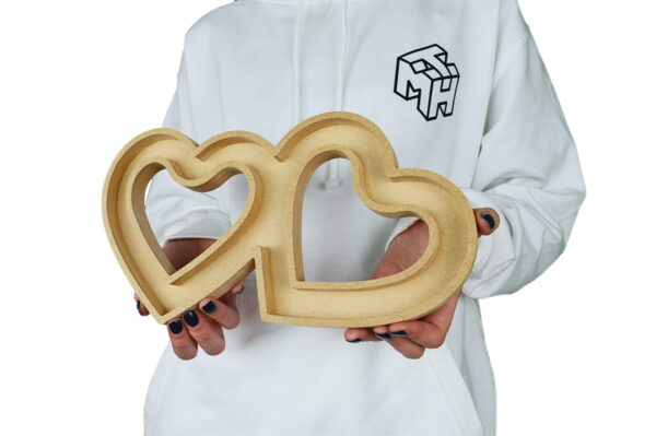 Double Love Heart 18mm Fillable - Image 2