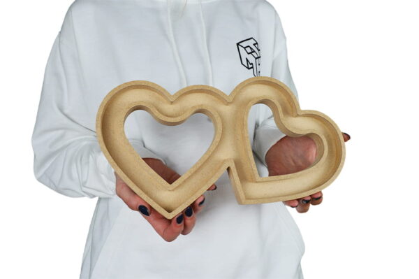 Double Love Heart 18mm Fillable - Image 3