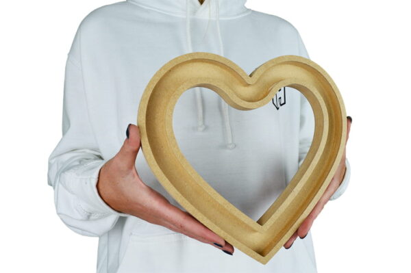 Hollow Heart (Traditional) 18mm Fillable - Image 3