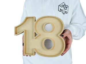 2-Joined Numbers 18mm + 36mm Fillable