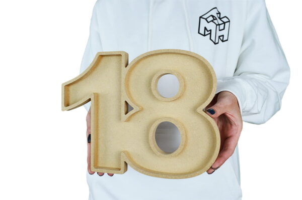 2-Joined Numbers 18mm + 36mm Fillable