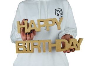 HAPPY BIRTHDAY 18mm Solid