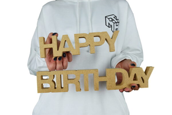 HAPPY BIRTHDAY 18mm Solid