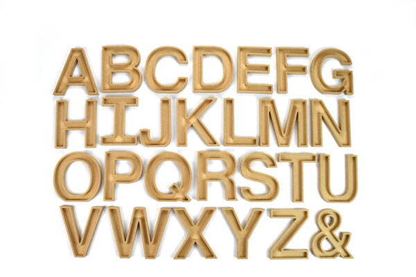 Fillable Wooden Letters / (Elegant Font) / 18mm + 36mm / MDF - Image 2