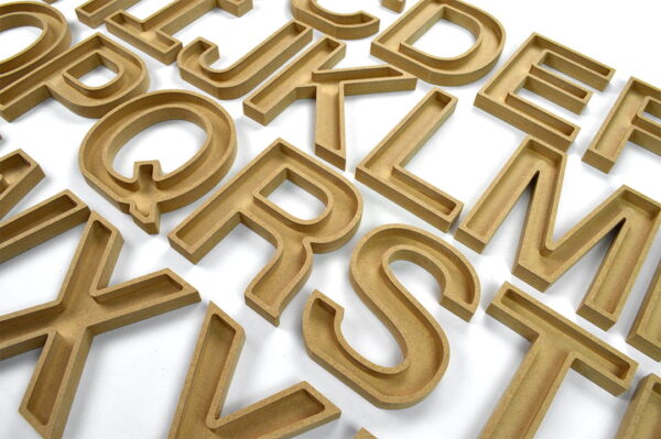 Fillable Wooden Letters / (Elegant Font) / 18mm + 36mm / MDF - Image 4