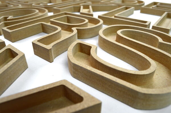 Fillable Wooden Letters / (Elegant Font) / 18mm + 36mm / MDF - Image 5