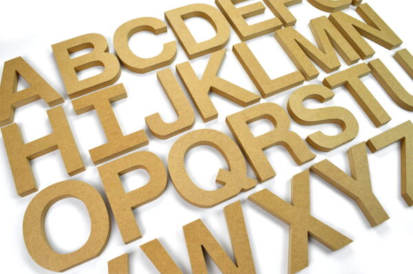 Wooden Letters / (Elegant Font) / 18mm MDF - Image 4