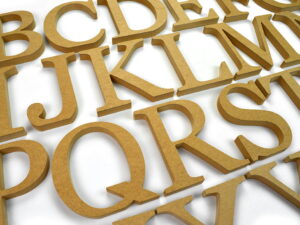 MDF Wooden Letters / (Smart Font) / 18mm MDF