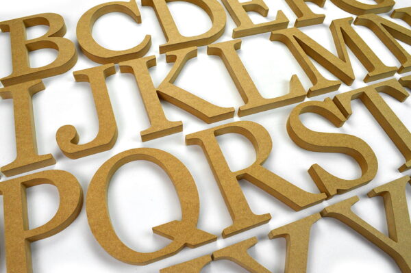 MDF Wooden Letters / (Smart Font) / 18mm MDF