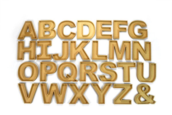 Fillable Wooden Letters / (Chunky Font) / 18mm + 36mm / MDF - Image 2