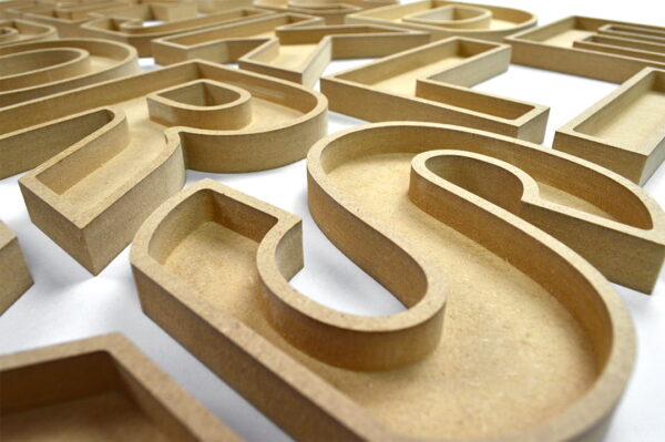 Fillable Wooden Letters / (Chunky Font) / 18mm + 36mm / MDF - Image 4