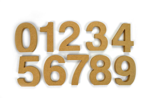 Wooden Numbers / (Elegant Font) / 18mm MDF - Image 2