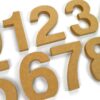 Wooden Numbers / (Elegant Font) / 18mm MDF