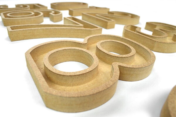 Fillable Wooden Numbers / (Elegant Font) / 18mm + 36mm / MDF - Image 3